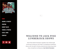 Tablet Screenshot of jackpinelumberjackshows.com